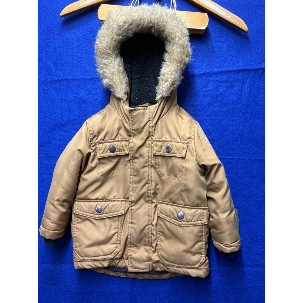 Gorpcore Toddler Gymboree Hooded Parka Jacket 12-18 Months Tan